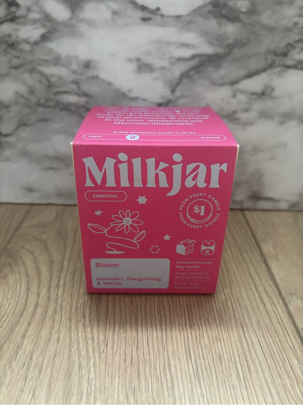 Brand new - Milkjar Bloom Essential Oil Coconut Soy Candle lavender